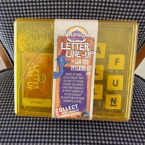 Cranium Letter Line Up “Can You Describe it?” Game with Yellow Case